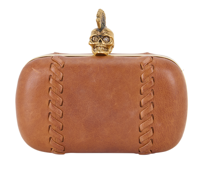 Embellished Skull Clutch, front view
